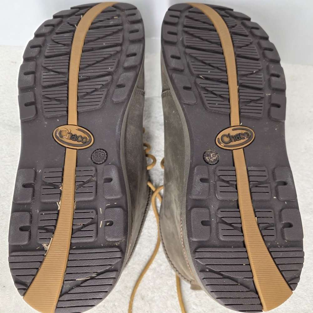 Chaco Brio Moc Toe Men's Size 11.5 Casual Lace-Up Leather Boots Brown J150179 - Picture 15 of 16
